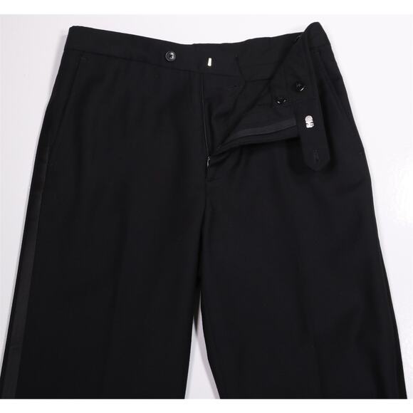 Jos A Bank Black Formal Tuxedo Dress Trousers Pants Stretch 30x29 - Picture 6 of 8